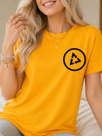 Circular Recycle Arrows Tee - Gold Model