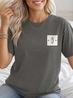 ON Toggle Light Switch T-Shirt - Charcoal Model