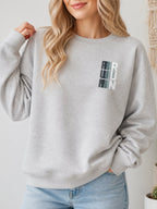 Stay Strong Vintage Boho Graphic Sweatshirt - Hanes_Ash Model