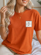 ON Toggle Light Switch T-Shirt - Texas Orange Model