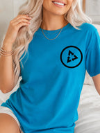 Circular Recycle Arrows Tee - Sapphire Model