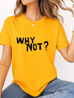It's A New Day Coffee Cartoon Doodle Graphic T-Shirt - Gold Model