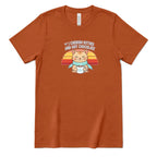 Retro Sunset Cat Tee, Cozy Fall Cat Lover T‑Shirt, Hot Chocolate Graphic Tee, Kitty Owner Gift Top - Autumn Front