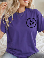 Circular Recycle Arrows Tee - Lilac Model