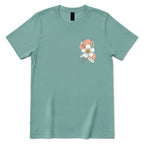 Boho Wildflower Graphic T‑Shirt - Aquatic Front
