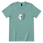 Blessed Grateful Enough Clover T‑Shirt - Aquatic Front