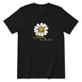Sunshine In My Soul Boho Floral Print Tee - Black Front