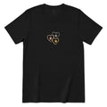 Minimal Sketch Heart Paw Graphic Tee - Black Front