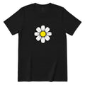 Retro Daisy Print T‑Shirt - Black Front