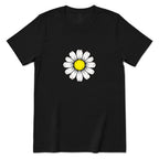 Vintage Distressed Daisy T‑Shirt - Black Front