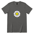 Vintage Distressed Daisy T‑Shirt - Charcoal Front