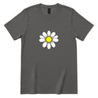 Vintage Boho Daisy Flower Graphic T‑Shirt - Charcoal Front