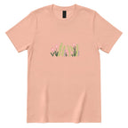 Boho Pastel Wild Meadow Floral Shirt - Dusty Rose Front