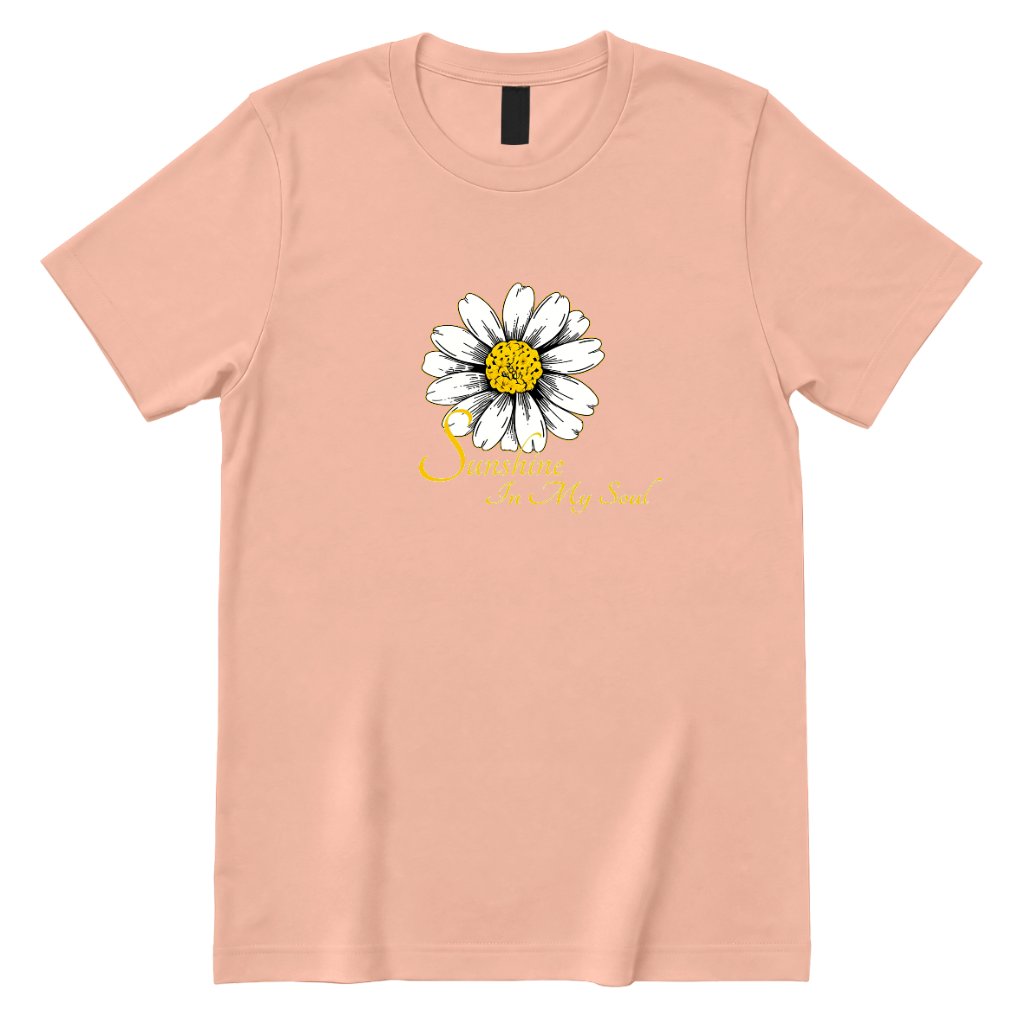 Sunshine In My Soul Boho Floral Print Tee - Dusty Rose Front