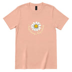 Keep Growing Keep Glowing Daisy T‑Shirt - Dusty Rose Front