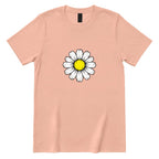 Vintage Distressed Daisy T‑Shirt - Dusty Rose Front
