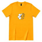 Blessed Grateful Enough Clover T‑Shirt - Gold Front