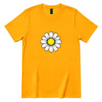 Vintage Distressed Daisy T‑Shirt - Gold Front