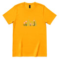 Boho Pastel Wild Meadow Floral Shirt - Gold Front