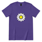Vintage Distressed Daisy T‑Shirt - Lilac Front