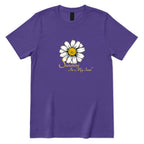 Sunshine In My Soul Boho Floral Print Tee - Lilac Front