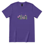 Boho Pastel Wild Meadow Floral Shirt - Lilac Front