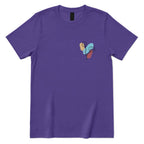 Boho Botanical Graphic Casual Top - Lilac Front