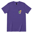 Minimal Boho Abstract Floral Graphic Tee - Lilac Front