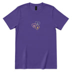 Minimal Sketch Heart Paw Graphic Tee - Lilac Front
