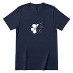 Blessed Grateful Enough Clover T‑Shirt - Navy Front