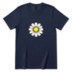 Vintage Distressed Daisy T‑Shirt - Navy Front