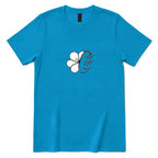 Blessed Grateful Enough Clover T‑Shirt - Sapphire Front