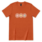 Pastel Triple Daisy Women Premium Graphic Tee - Texas Orange Front