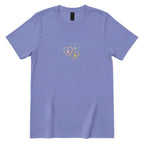 Minimal Sketch Heart Paw Graphic Tee - Violet Front
