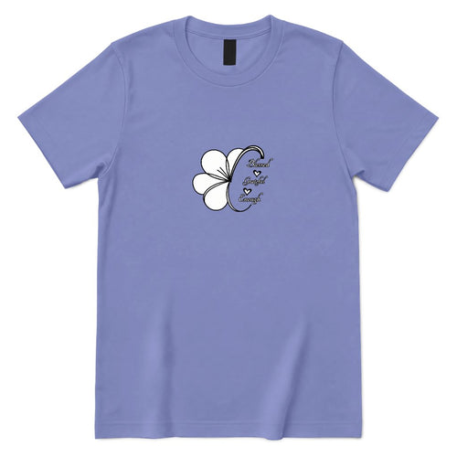 Blessed Grateful Enough Clover T‑Shirt - Violet Front