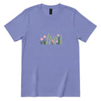 Boho Pastel Wild Meadow Floral Shirt - Violet Front