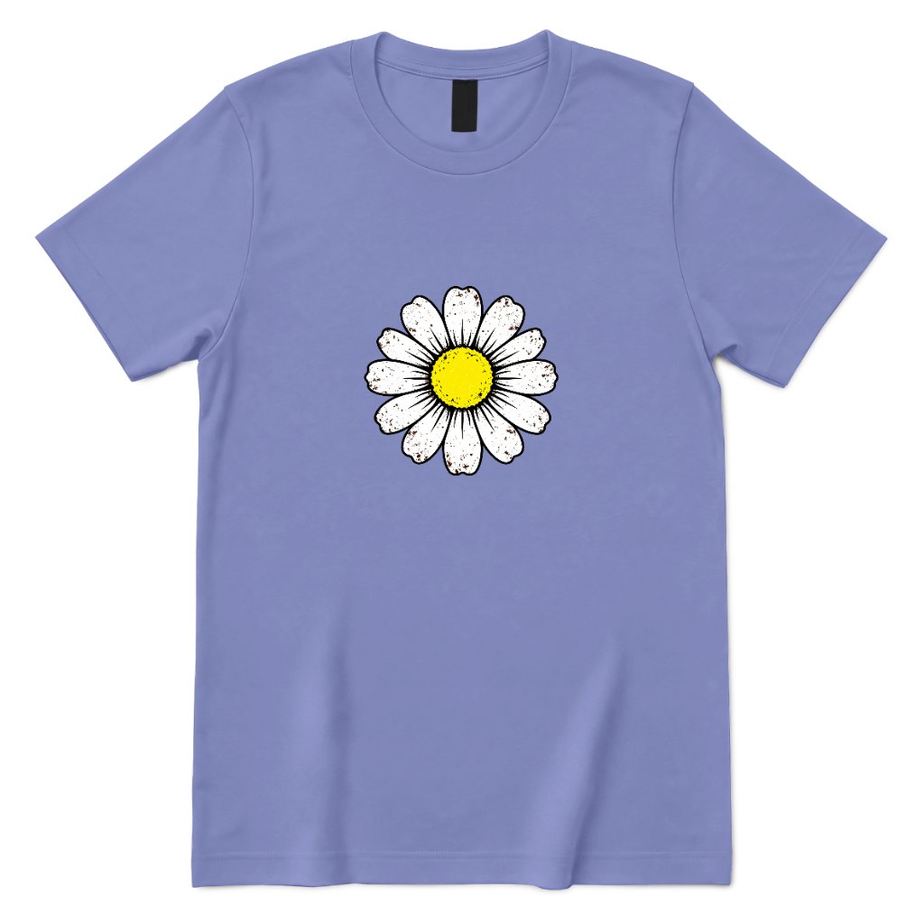 Vintage Distressed Daisy T‑Shirt - Violet Front