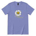 Sunshine In My Soul Boho Floral Print Tee - Violet Front