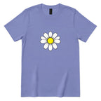 Vintage Boho Daisy Flower Graphic T‑Shirt - Violet Front