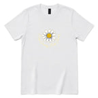 Keep Growing Keep Glowing Daisy T‑Shirt - White Front