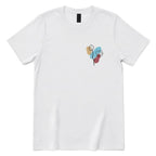 Boho Botanical Graphic Casual Top - White Front