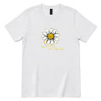 Sunshine In My Soul Boho Floral Print Tee - White Front